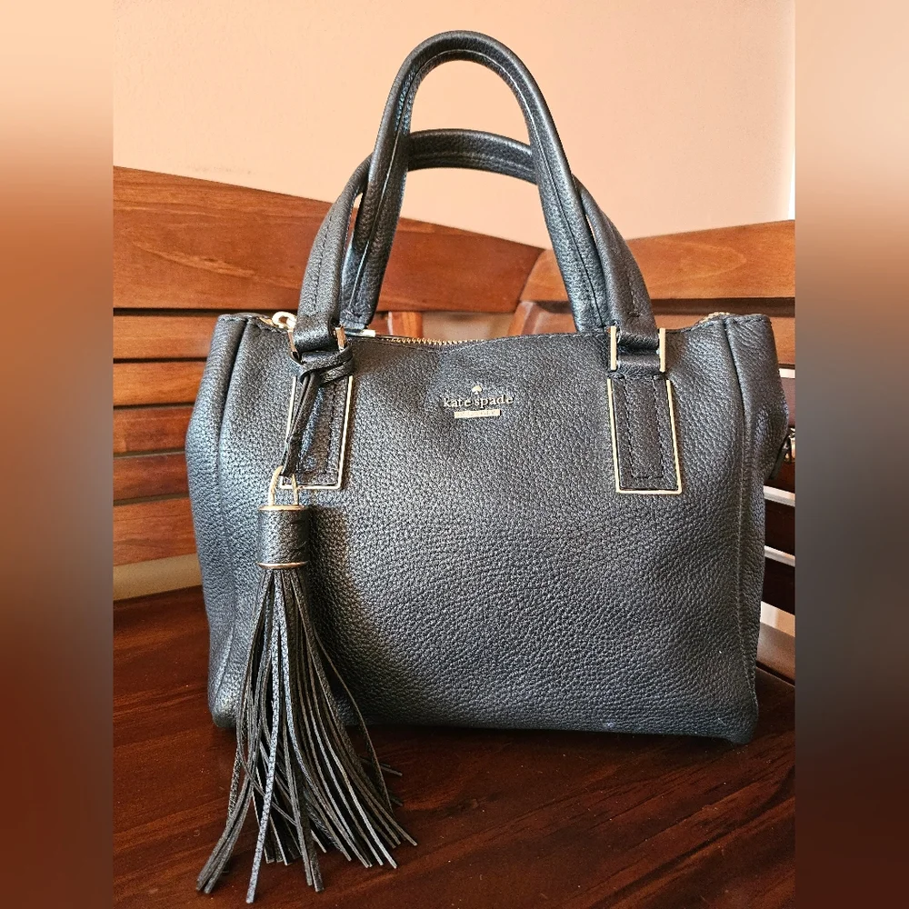 Kate Spade Pebbled Leather Satchel! EUC! - Picture 3 of 13